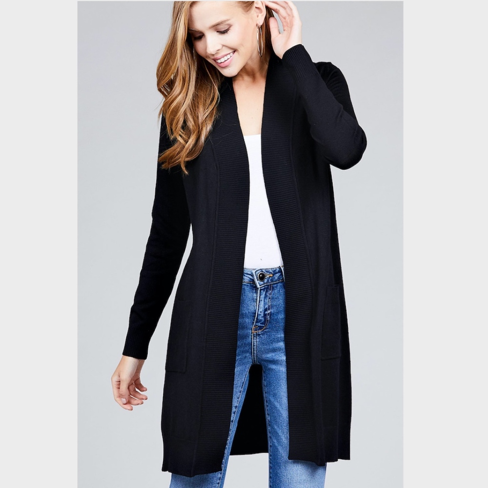 🍁JUST IN🍁LONG SLEEVE OPEN FRONT CARDIGAN SWEATER
